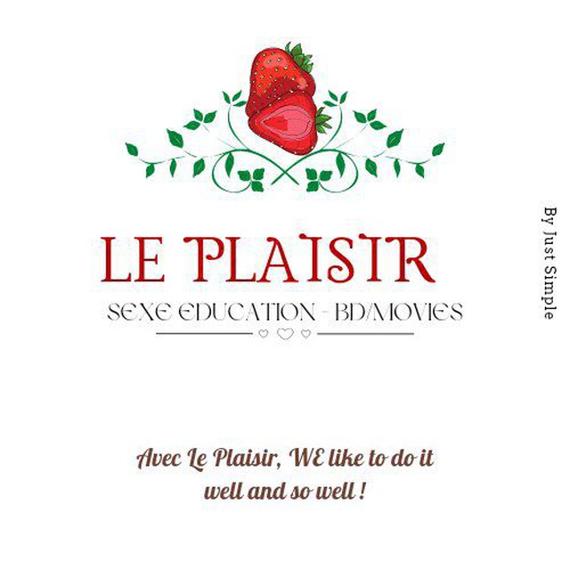 Advertising in Telegram. Telegram Channel logo "Le plaisir" Advertising in Telegram. Telegram Channel logo @le_plaisir_sexe_education
