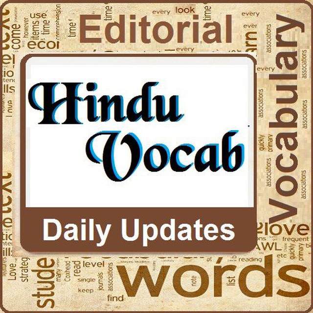 Advertising in Telegram. Telegram Channel logo "Hindi Vocabulary" Advertising in Telegram. Telegram Channel logo @ThehinduVocabulaary