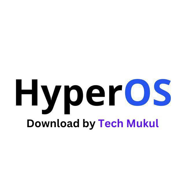 Advertising in Telegram. Telegram Channel logo "HyperOS Download by Tech Mukul" Advertising in Telegram. Telegram Channel logo @miui_hyperos_download