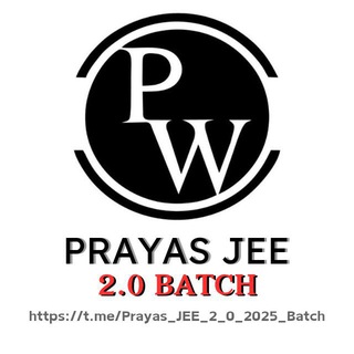 Advertising in Telegram. Telegram Channel logo "Prayas JEE 2.0 2025 Batch PW" Advertising in Telegram. Telegram Channel logo @Prayas_JEE_2_0_2025_Batch